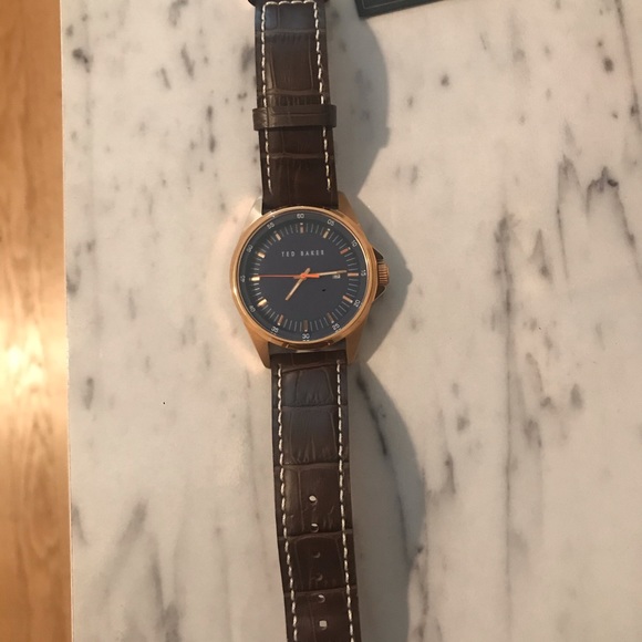 Ted Baker London Watch - Rose Gold and Brown Leather - Picture 4 of 14